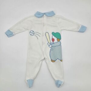 Vintage Baseball Pajamas Size Medium (0-3 Months)